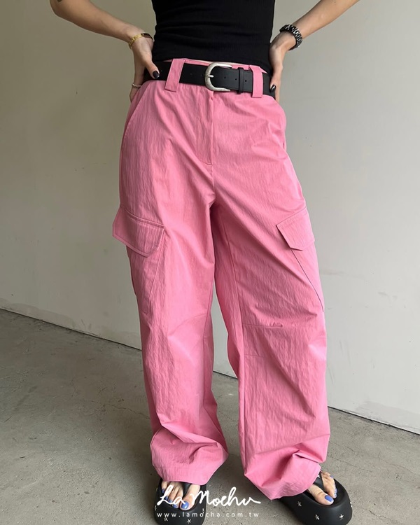 (限量商品)無聲縮口工作褲